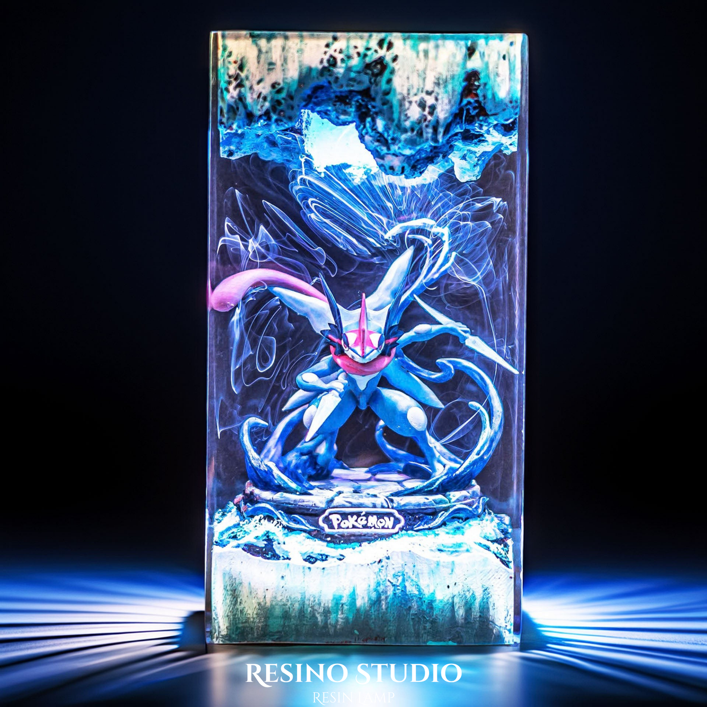 Greninja Resin Lamp, Pokemon Anime Lamp