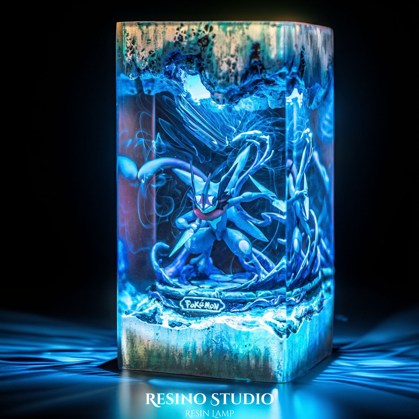 Greninja Resin Lamp, Pokemon Anime Lamp