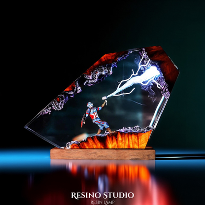 Captain America Resin Lamp Version 2, Marvel Resin Lamp