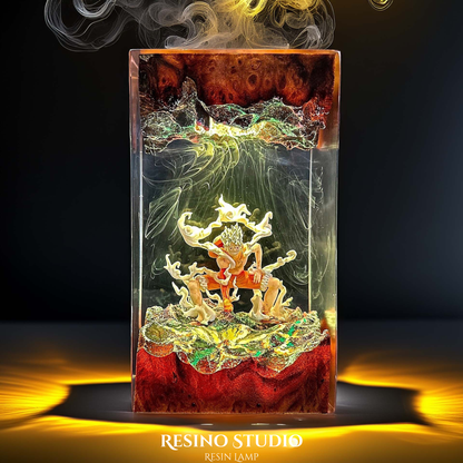 Monkey D Luffy Resin Lamp, Wood Resin Lamp