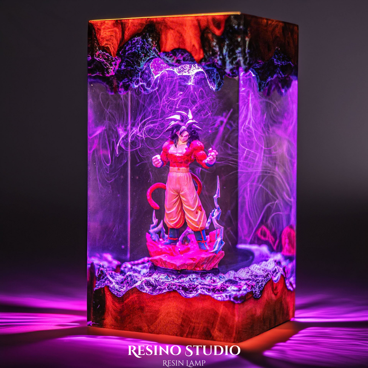 Goku Supper Saitan 4 Resin Lamp