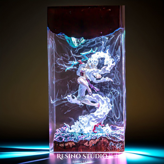 Monkey D. Luffy Gear 5 Resin Lamp, One Piece Resin Lamp