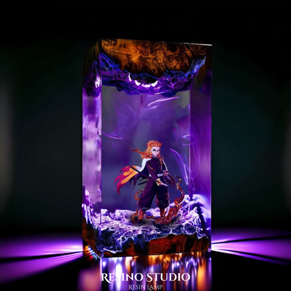 Rengoku Resin Lamp V1, Anime LED Night Light