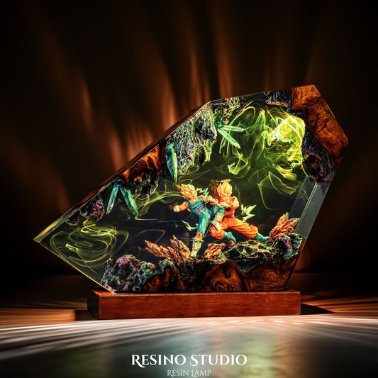 Goku vs Vegeta Resin Lamp V2
