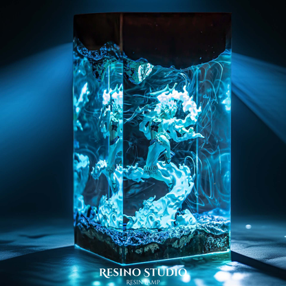 Monkey D. Luffy Gear 5 Resin Lamp, One Piece Resin Lamp