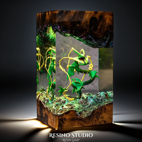 Rayquaza Resin Lamp, Pokemon LED Night Light