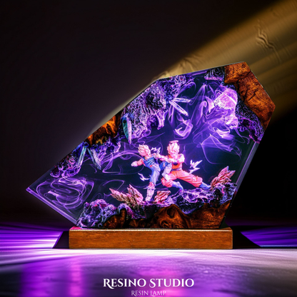 Goku vs Vegeta Resin Lamp V2