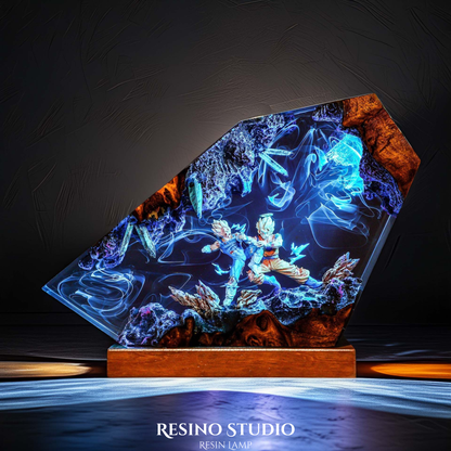 Goku vs Vegeta Resin Lamp V2