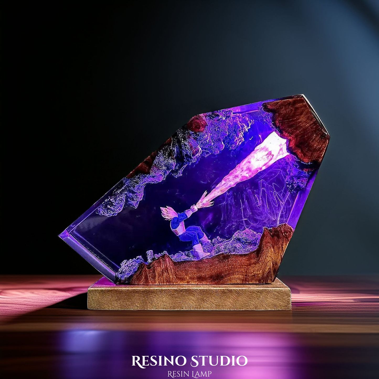 Vegeta Blast Resin Lamp