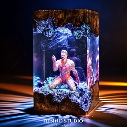 Iron Man Resin Lamp, Superhero Resin Lamp