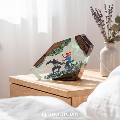 Spider Man vs Venom Resin Lamp, Marvel Night Light