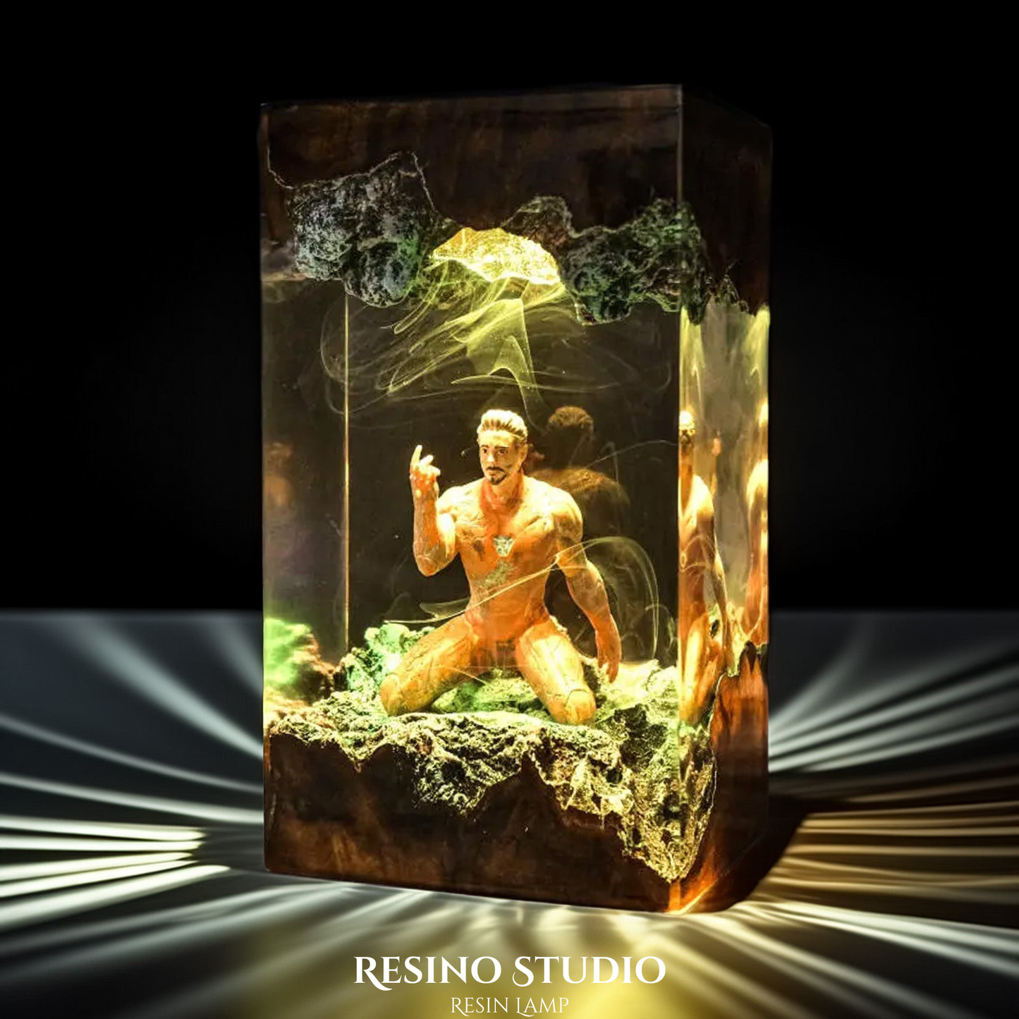 Iron Man Resin Lamp, Superhero Resin Lamp