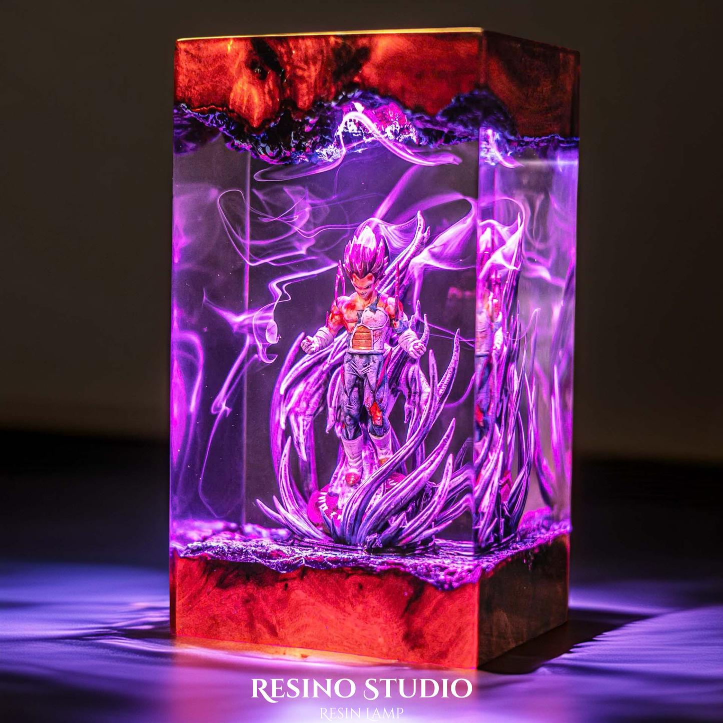 Vegeta Ultra Ego Resin Lamp