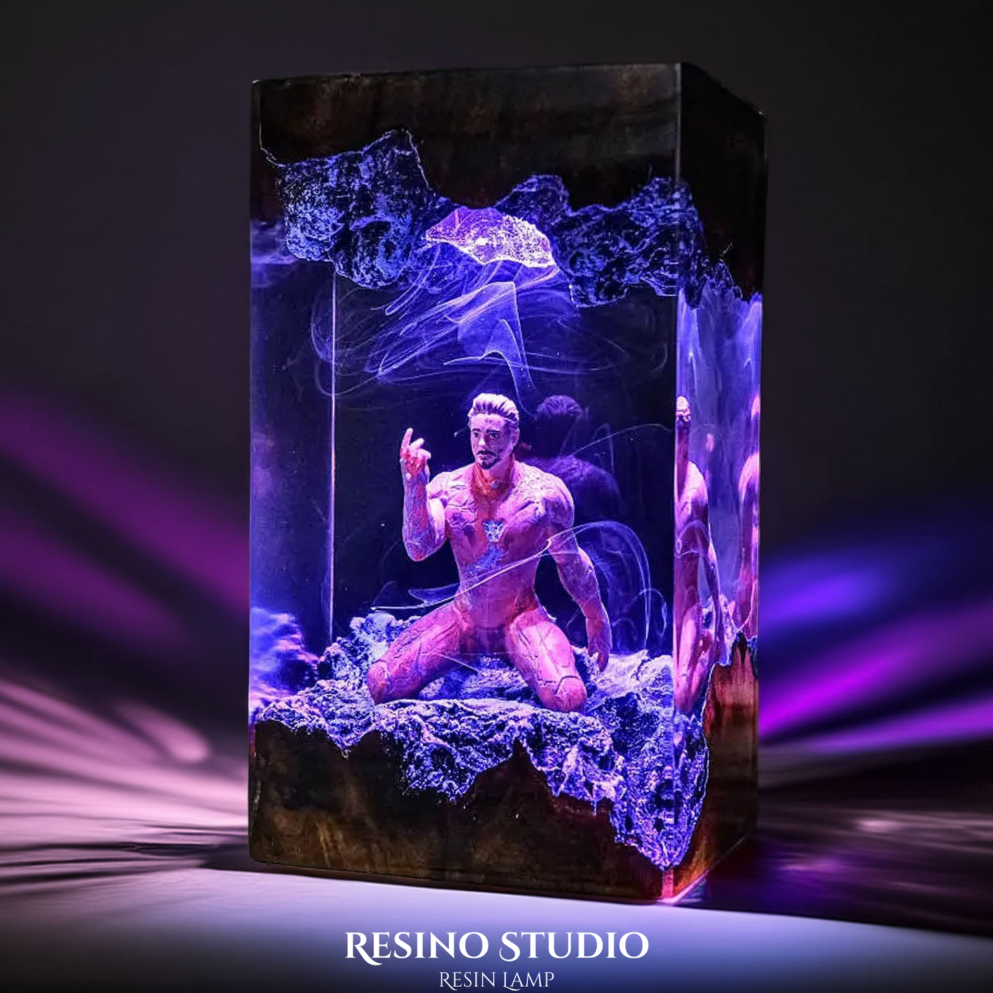 Iron Man Resin Lamp, Superhero Resin Lamp