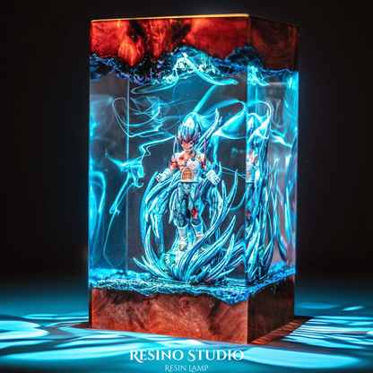 Vegeta Ultra Ego Resin Lamp