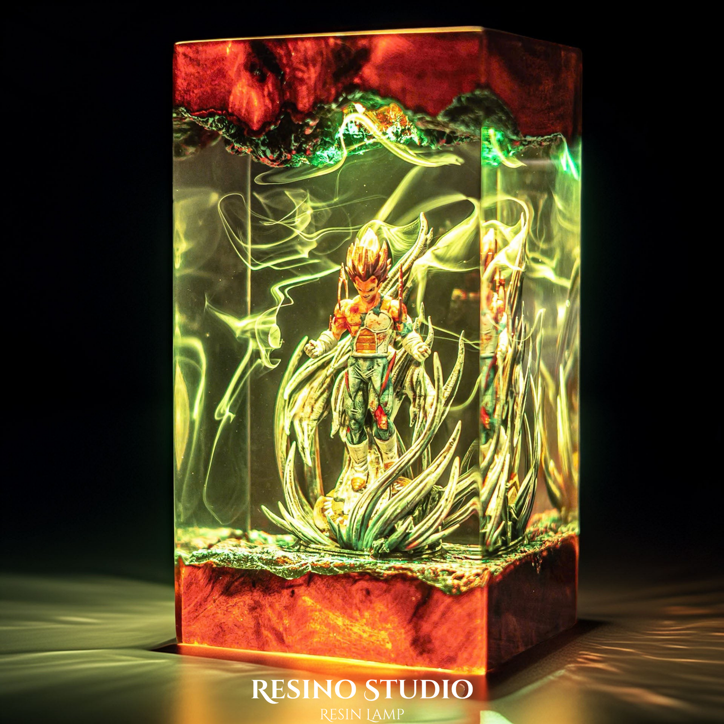 Vegeta Ultra Ego Resin Lamp
