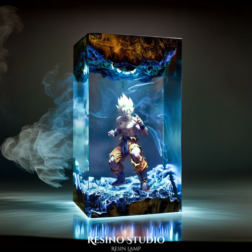 Goku Supper Saiyan V2 Resin Lamp