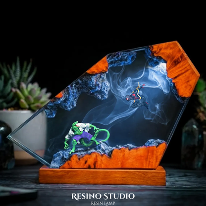 Spider-Man vs Lizard Resin Lamp, Marvel Night Light