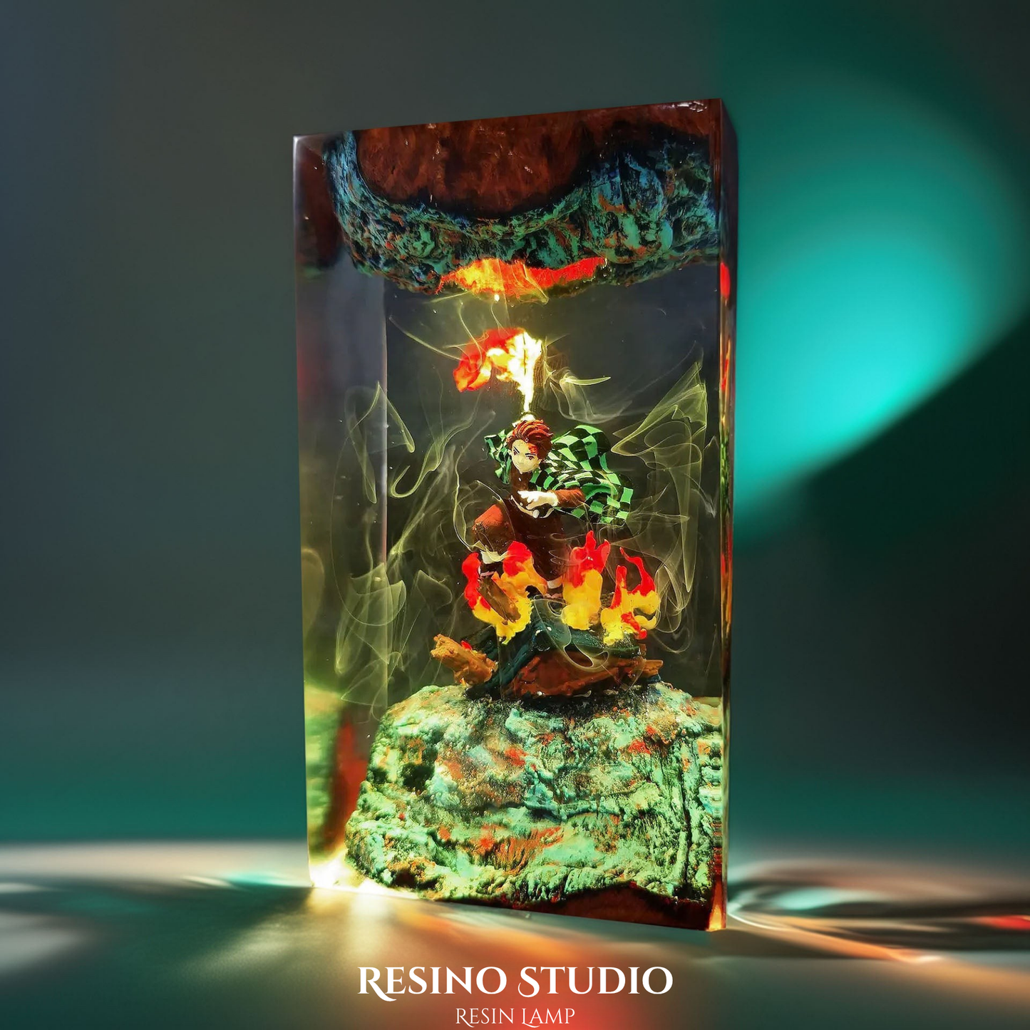 Tanjiro Resin Lamp V4, Room Decor Gift for Fans