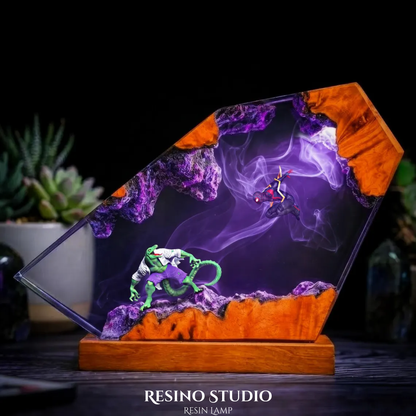 Spider-Man vs Lizard Resin Lamp, Marvel Night Light