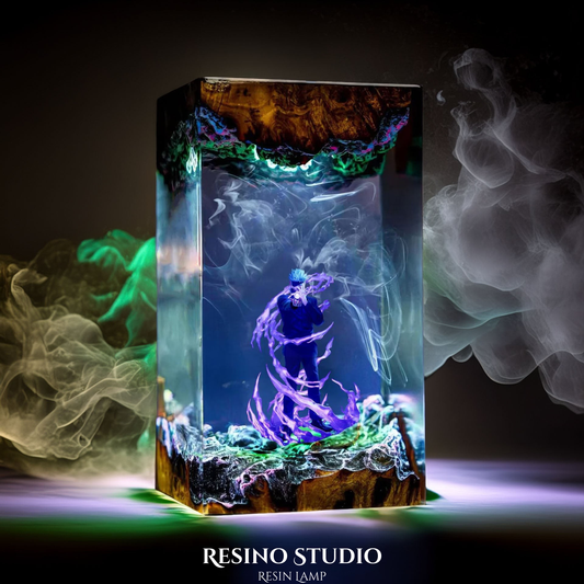Gojo Satoru Resin Lamp, Handmade Resin Lamp
