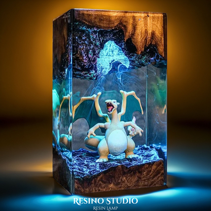 Charizard Resin Lamp, Pokemon Inspired Lamp