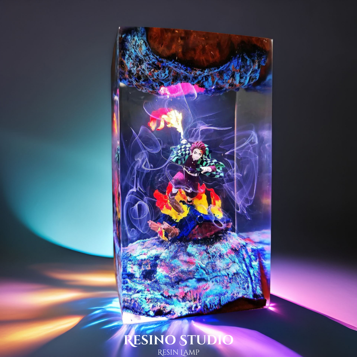 Tanjiro Resin Lamp V4, Room Decor Gift for Fans