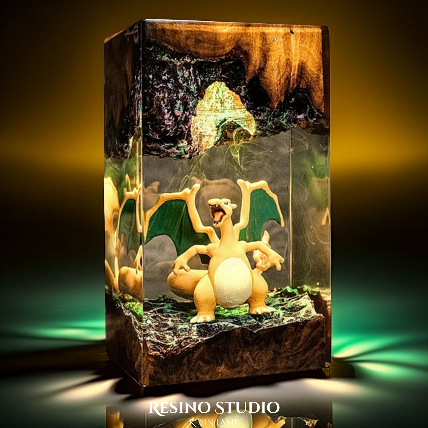 Charizard Resin Lamp, Pokemon Inspired Lamp