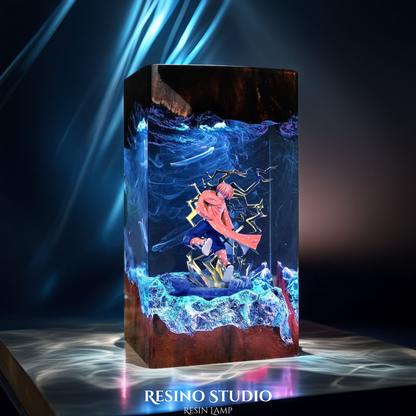 Zenitsu Resin Lamp, Anime LED Resin Light