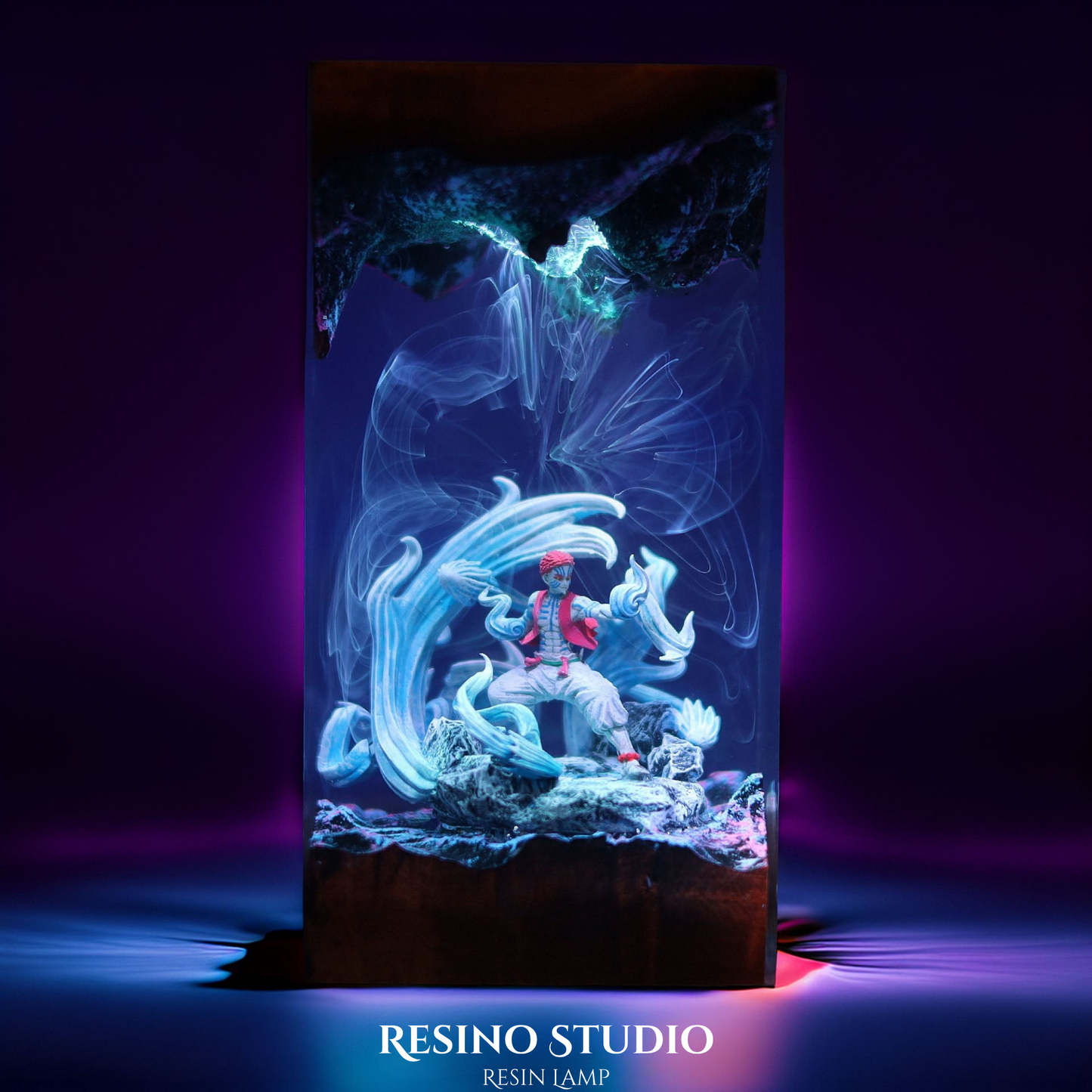 Akaza Resin Lamp V1, Demon Slayer Lamp
