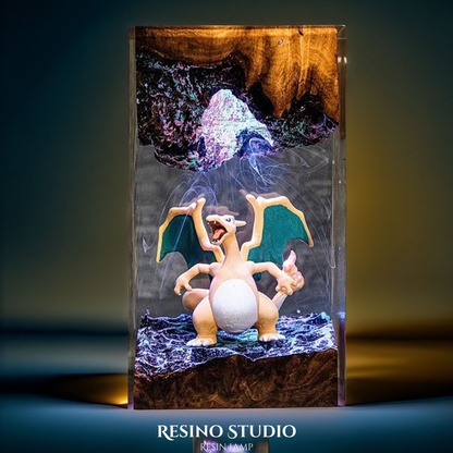 Charizard Resin Lamp, Pokemon Inspired Lamp