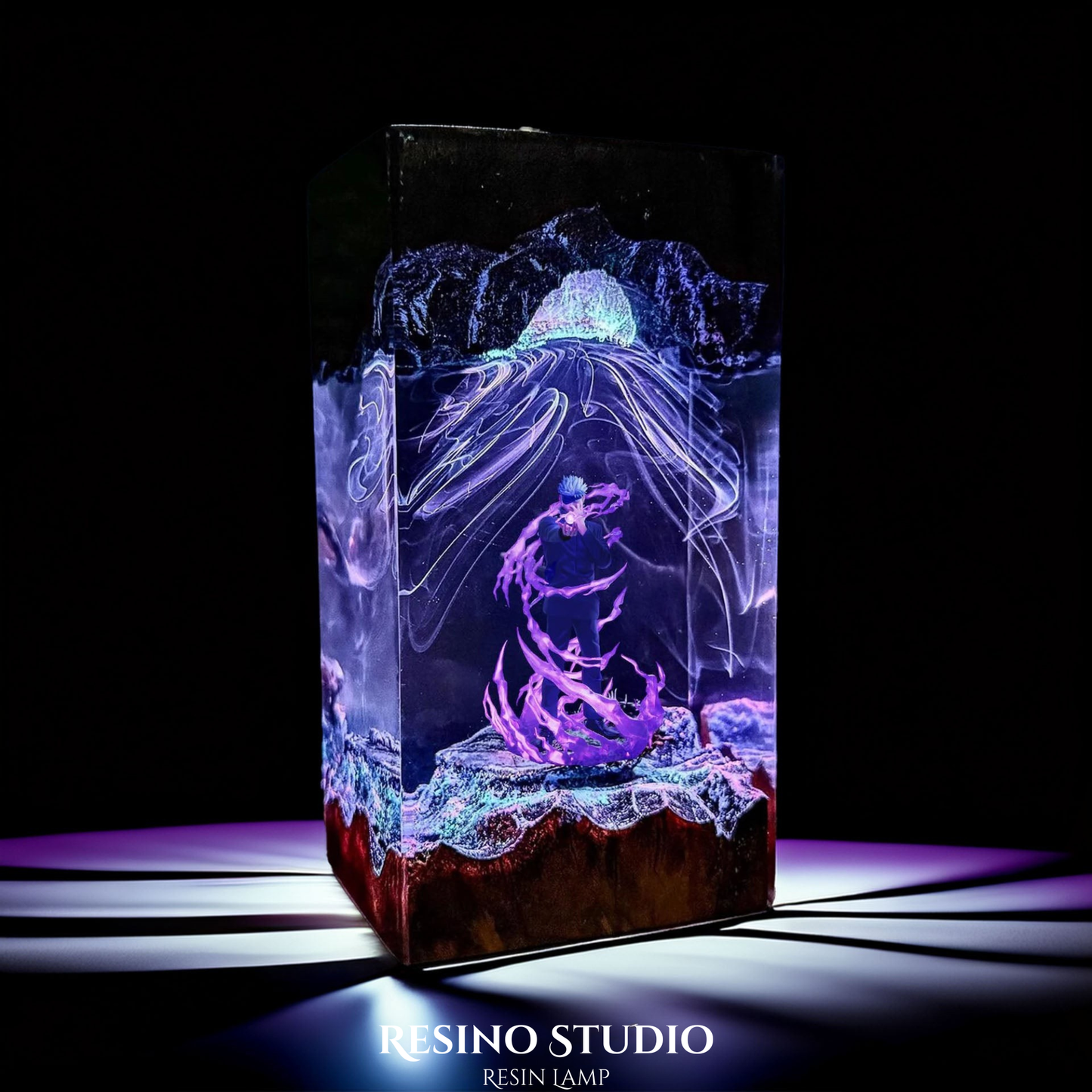 Gojo Satoru Resin Lamp, Handmade Resin Lamp