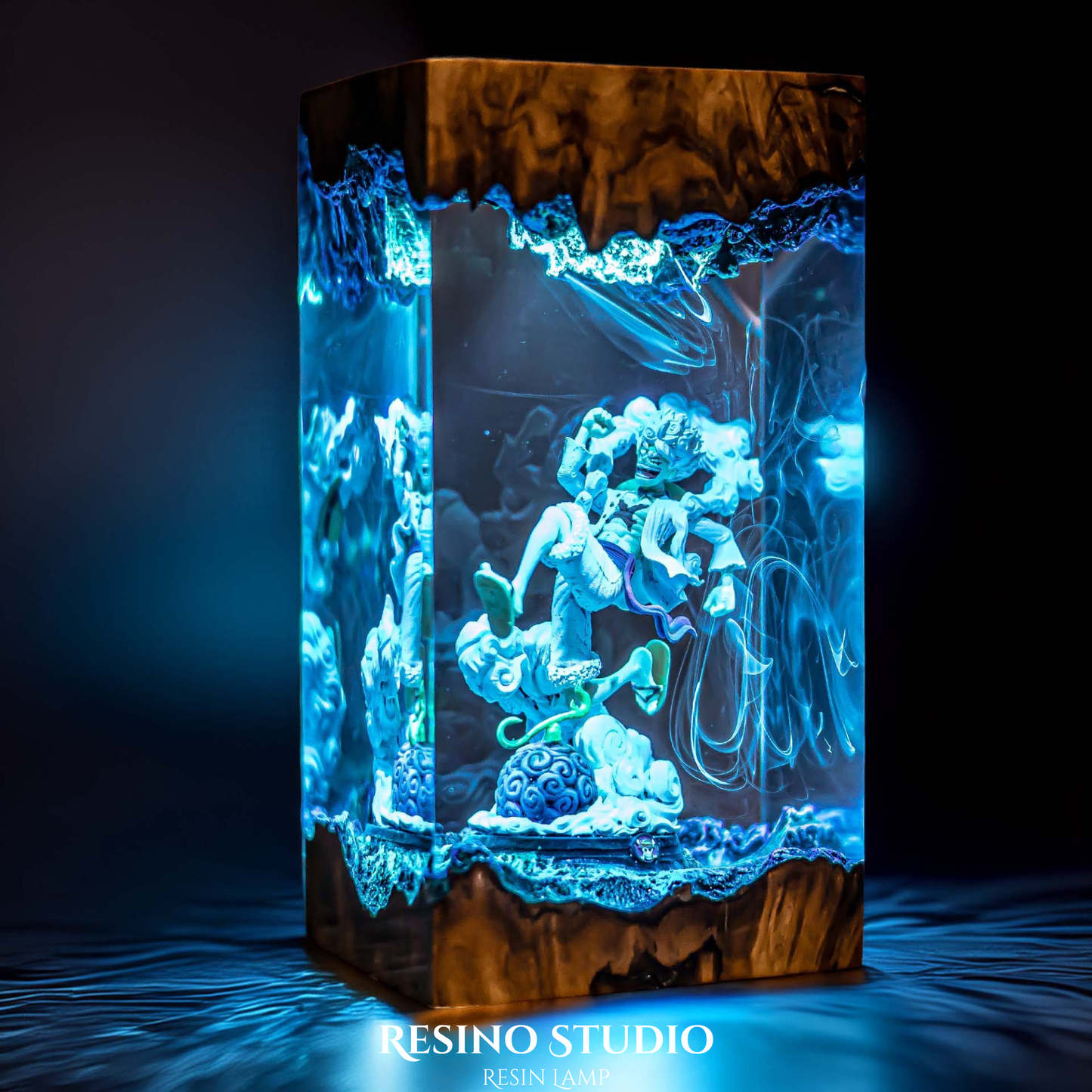 Luffy Gear 5 Resin Lamp, Handmade Anime Lamp