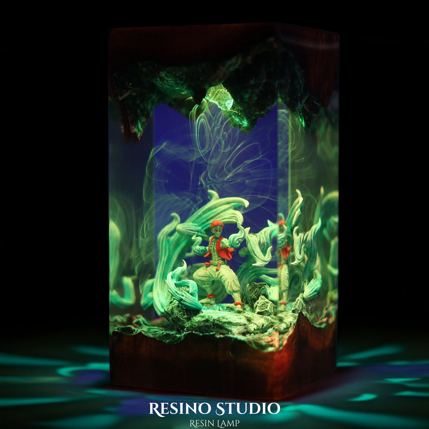 Akaza Resin Lamp V1, Demon Slayer Lamp