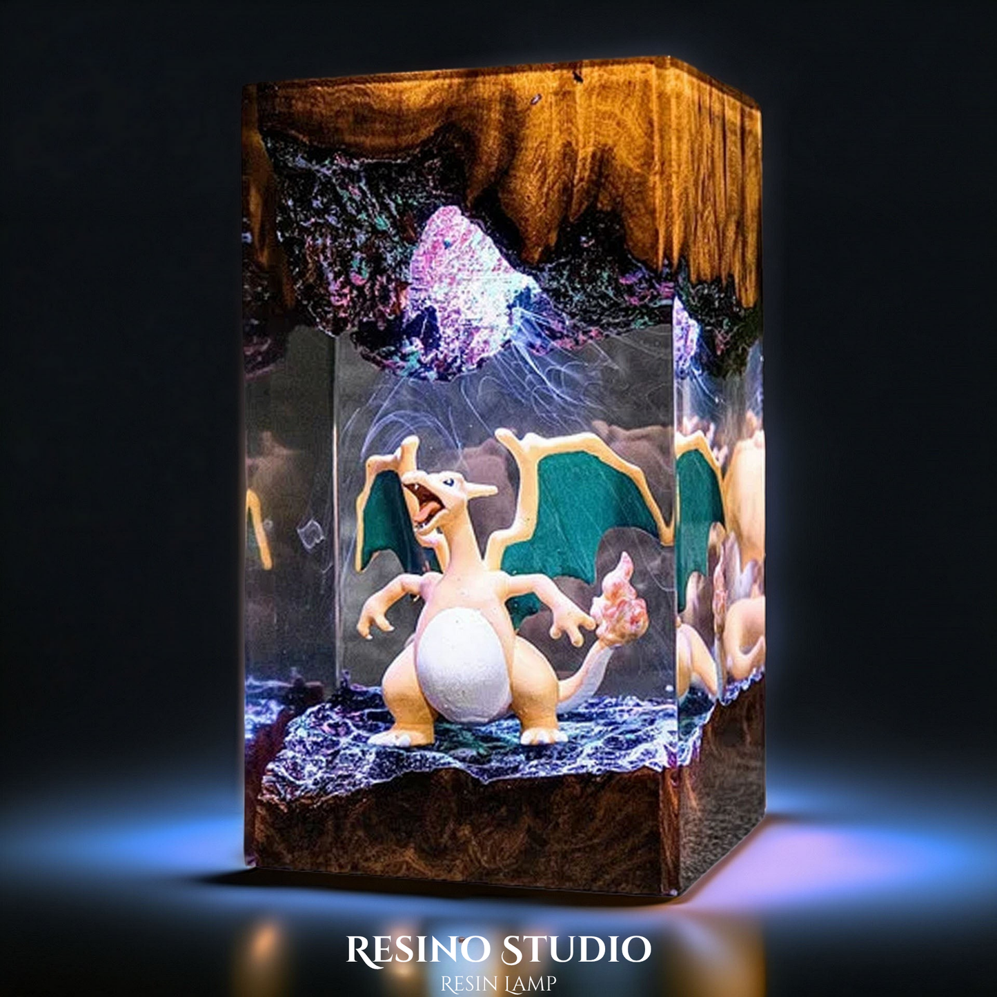 Charizard Resin Lamp, Pokemon Inspired Lamp